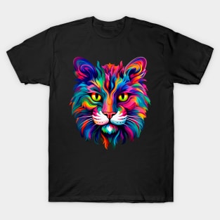 Psychedelic cat T-Shirt